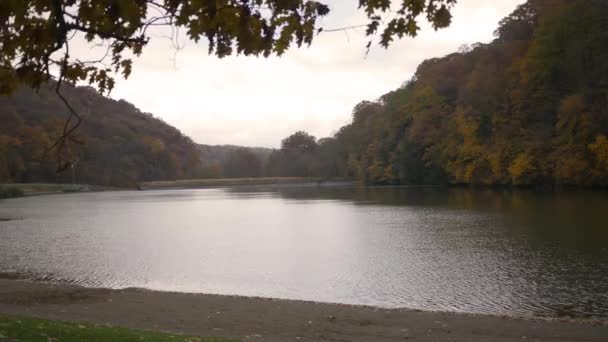 ペンシルバニアの Alt キーで落下中に湖のタイムラプス — ストック動画