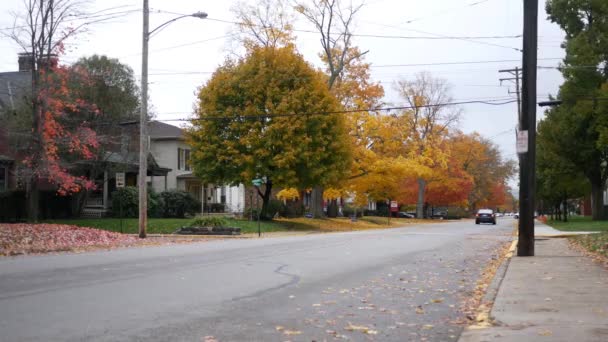 Beaver Circa Ottobre 2018 Una Piccola Strada Beaver Pennsylvania Durante — Video Stock