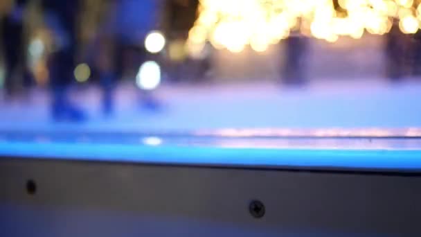 Timelapse Patinoire Autour Noël Dans Centre Ville — Video