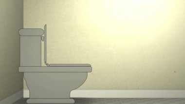 Banyo sıhhi tesisat animasyon serisi - tıkanmış veya engellenen boru