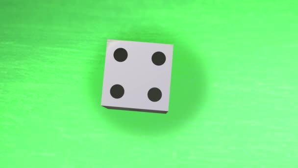 Dice Table Animation Number — Stock Video