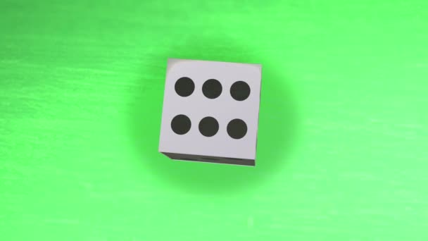 Dice Table Animation Number — Stock Video