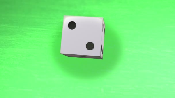 Dice Table Animation Number — Stock Video