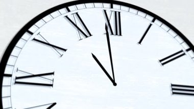 Saat serisi - onbir Oclock dönüm animasyonlu saat zaman
