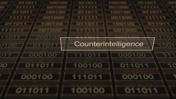 计算机数字选项卡系列 反间谍 — 图库视频影像