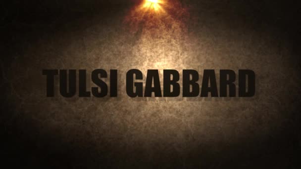 2020 Presidential Canidates Series Tulsi Gabbard — Stock Video