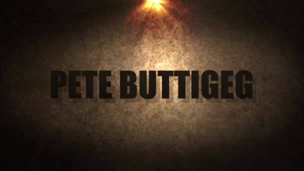 2020 Prezidentské Canidates Series Pete Buttigeg — Stock video