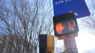 Yaya geçidi sayaç kentsel alanda sıfıra