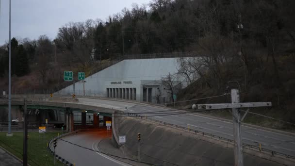 Wheeling Circa April 2019 Tid Förflutit Wheeling Tunnel West Virginia — Stockvideo