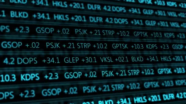 Numéros de bourse numériques futuristes circulant dans l'ordinateur V1 - Bleu 1 