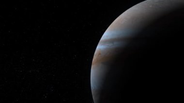 Işık Jüpiter üzerinde uzay atış kuran düşüyor 