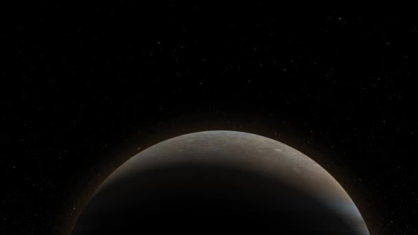 La lumière se lève au-dessus de Jupiter établissant le tir dans l'espace 2  