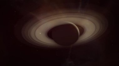 Uzay sinematik Saturn Animasyon-v1 