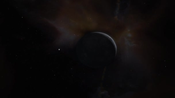 Кінематографічний Простір Меркурій Анімація — стокове відео