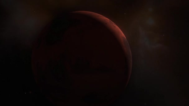 Cinématique Mars caméra panoramique Dans l'espace. Éléments de cette image fournis par la NASA 