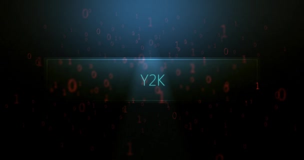 Serie Web Violación Datos Crisis Y2K 2000 — Vídeo de stock