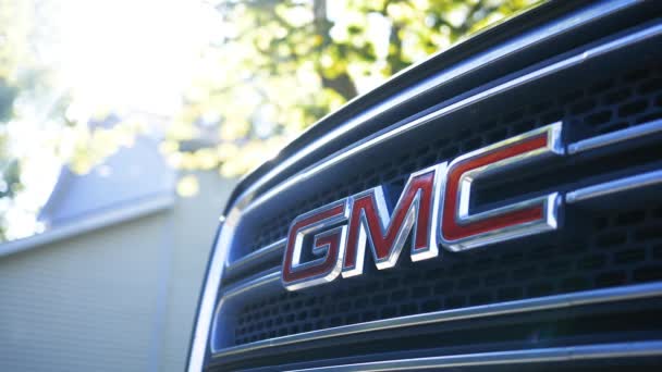 Σένταρ Πόιντ Οχάιο Περίπου Σεπτεμβρίου 2019 Λογότυπο Gmc Suv — Αρχείο Βίντεο