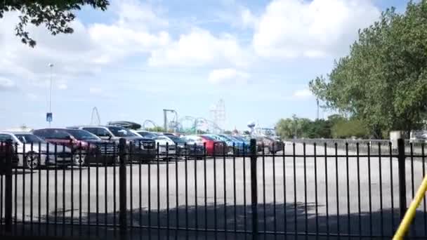 Cedar Point Ohio Sekitar September 2019 Berkendara Sampai Cedar Point — Stok Video