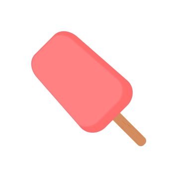 Dondurma vektör düz bir simgedir