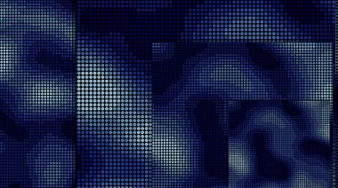 Soyut mavi arka plan. Gölge elemanları ile yarı ton tasarımı