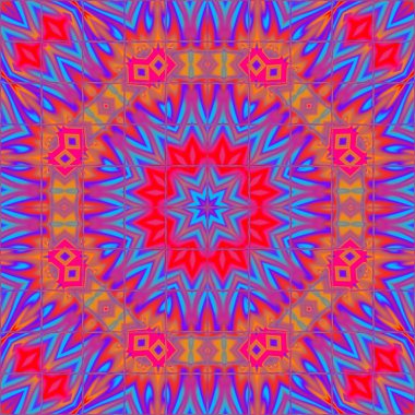 Basit soyut arka plan. Renkli süs. Kaleydoskop tasarımı.