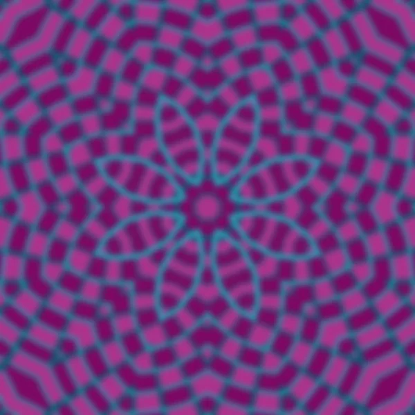 Abstraktní 3D pozadí fialové barvy různých odstínů s akvamarinovou květinou. Nápis-čtvercový tvar. — Stock fotografie