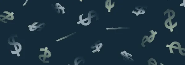 Fondo gris abstracto con signos de dinero en él. Plantilla para su proyecto. Puede ser utilizado para banners, cubiertas en diferentes redes sociales, para sitios web — Foto de Stock