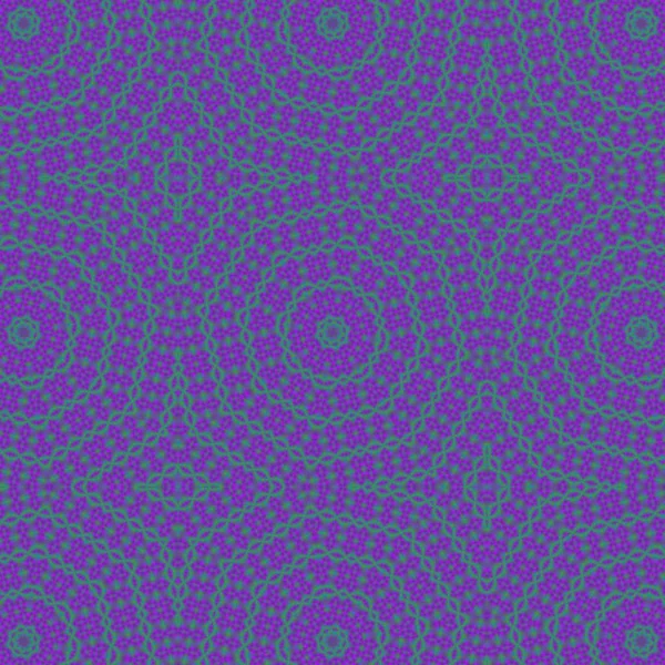 Absztrakt négyzet alakú háttér Kaleidoszkóp stílusban. Dísz, kék és zöld különböző árnyalatai — Stock Fotó