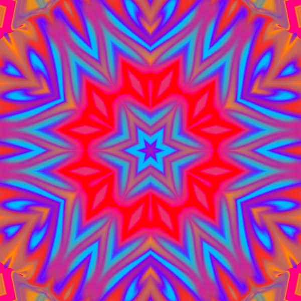 Abstract square shape background in kaleidoscope style. Multicolored pattern. Template for banners, covers in different social networks, for websites — Stock Photo, Image