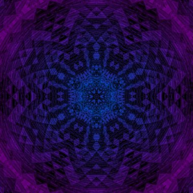 Soyut kare şekilli arkaplan. Kaleydoskop tasarımı. Projeniz için şablon