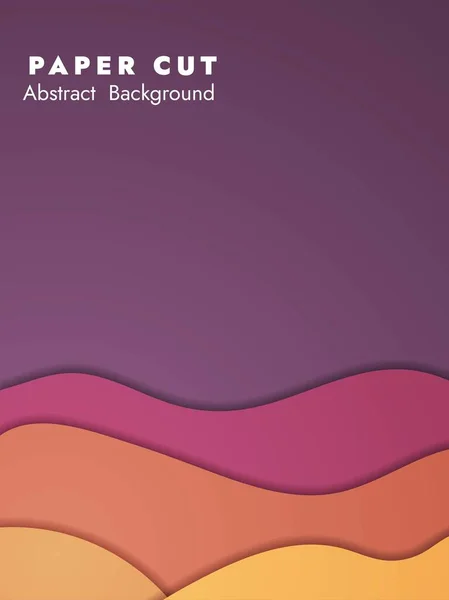 Abstraktní Barevné Pozadí Návrh Papíru Svislá Šablona Pro Plakát Leták — Stockový vektor