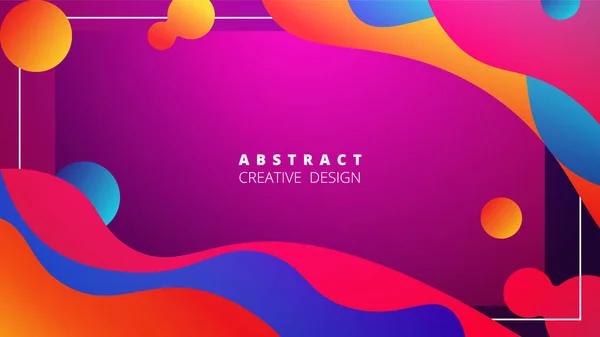 Fondo Abstracto Degradado Colorido Diseño Futurista Moda Plantilla Para Proyectos — Vector de stock