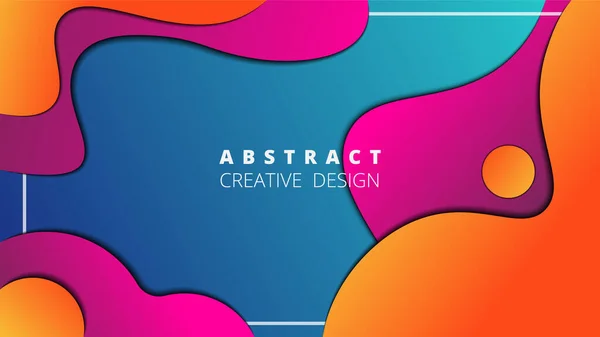 Fond Abstrait Dégradé Coloré Design Futuriste Mode Modèle Pour Les — Image vectorielle