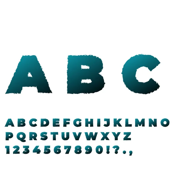 Alphabet Vectoriel Modèle Pour Les Projets Conception Illustration Vectorielle Stock — Image vectorielle