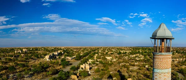 Panorama Agdam ruína da cidade — Fotografia de Stock