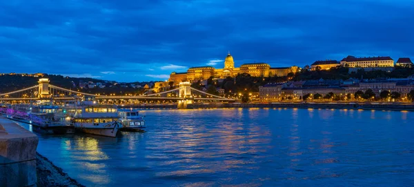 Panorama Budapeste à noite — Fotografia de Stock