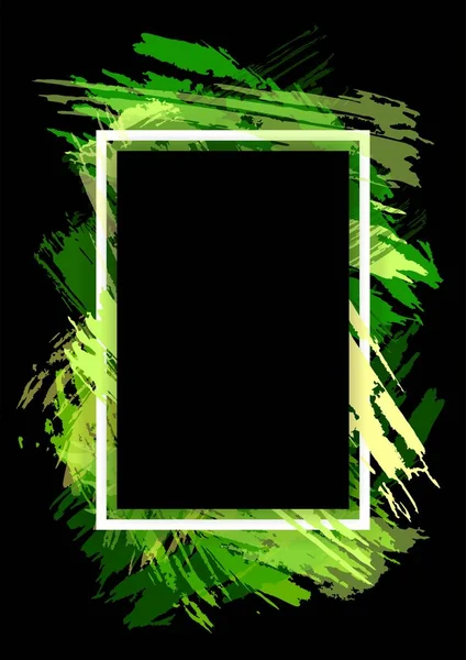 Metin Modern grafik için vektör çerçeve. bir boşanma ve boya ile dinamik siyah arka plan çerçeve. ticari kartlar, davetiyeler, hediye kartları, broşürler ve broşür tasarım öğesi.