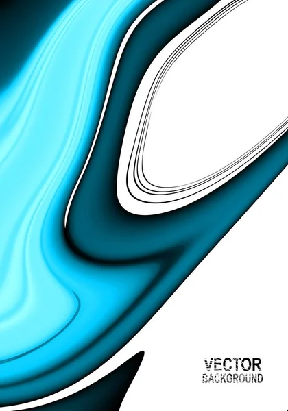 ベクトル背景抽象波のベクトル図 ポスター チラシ パンフレットの背景デザイン — ストックベクタ