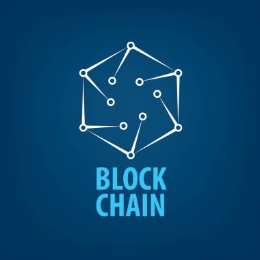 Vektör logo blockchain