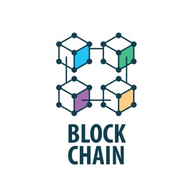 Vektör logo blockchain