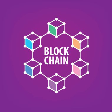 Vektör logo blockchain