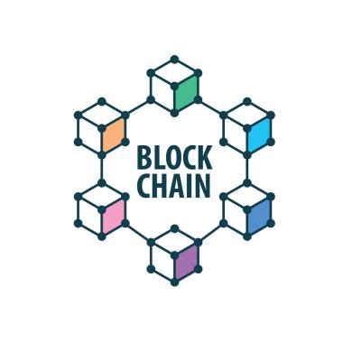Vektör logo blockchain