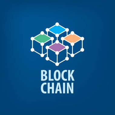 Vektör logo blockchain