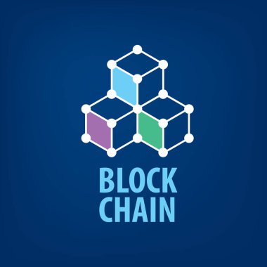 Vektör logo blockchain
