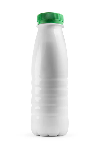 Fehér műanyag palack — Stock Fotó