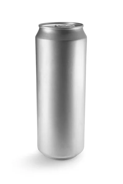 Aluminum Can White Background Clean Your Design — Stock Photo, Image