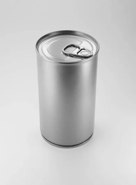 Tin aluminium na białym tle — Zdjęcie stockowe