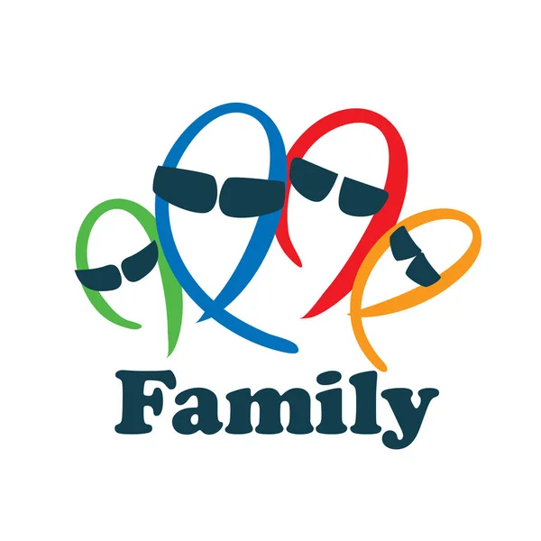 Vector familie logo — Stockvector