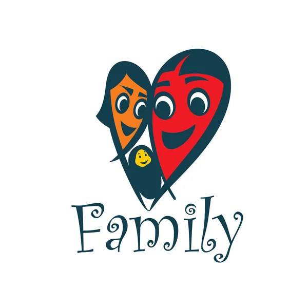 Logo-ul familiei vector — Vector de stoc