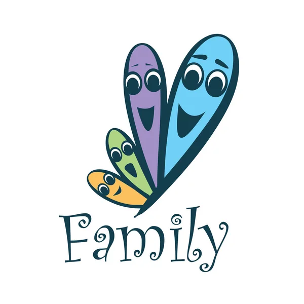 Logo keluarga vektor - Stok Vektor